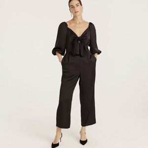 J. Crew Black Jumpsuit with Bow Detail